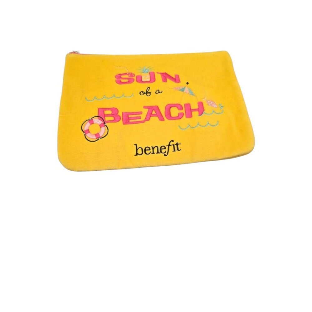 Benefit Cosmetics Sun of a Beach Washable Fabric Limited Edition Make Up Bag